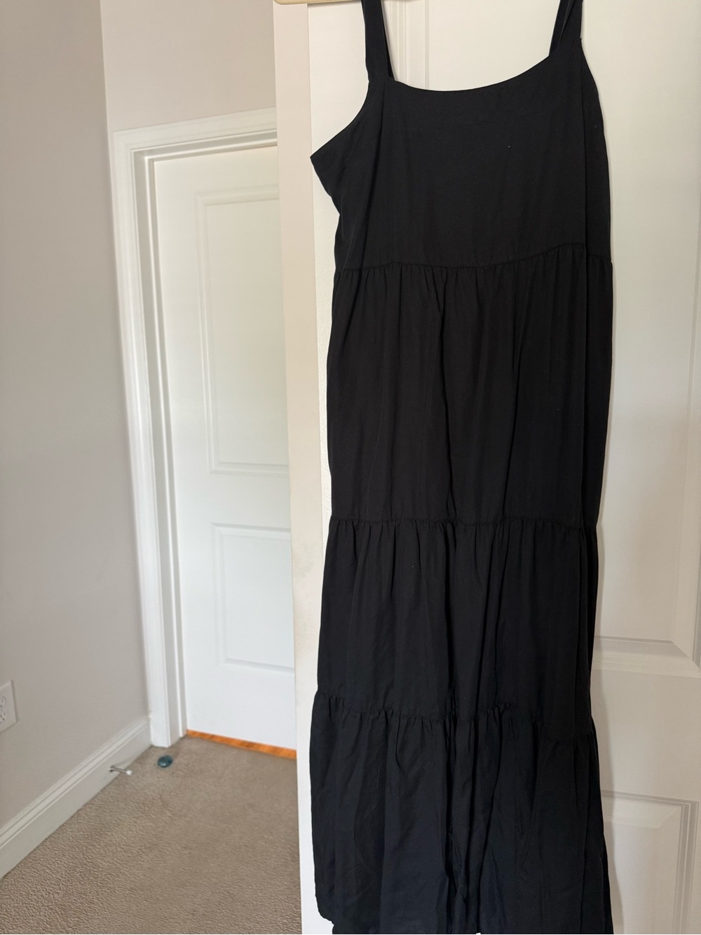 Black Tiered Maxi Sundress